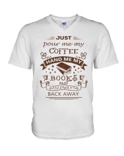 BOOKS and COFFEE- HAPPY PLACE V-Neck T-Shirt thumbnail