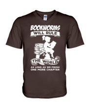 Bookworms Will Rule the World V-Neck T-Shirt thumbnail