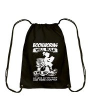 Bookworms Will Rule the World Drawstring Bag thumbnail