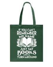 Just say Books Tote Bag thumbnail