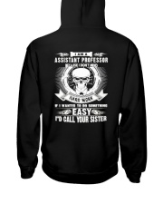 Assistant Professor Hooded Sweatshirt back