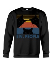 Vintage Black Cat Art Ew People Crewneck Sweatshirt thumbnail