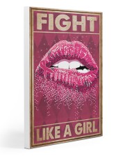 Breast Cancer Fight Like A Girl 20x30 Gallery Wrapped Canvas Prints thumbnail