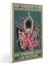 Breast Cancer I Am The Storm 20x30 Gallery Wrapped Canvas Prints thumbnail