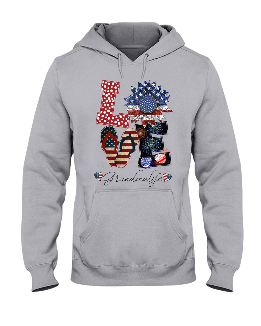 Flag Love Grandmalife Sunflower Hooded Sweatshirt