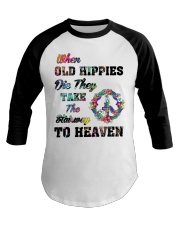When old hippie die they take the stairway Baseball Tee tile