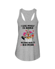 I lose myself in books Ladies Flowy Tank tile