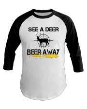 Deer or Beer Baseball Tee tile