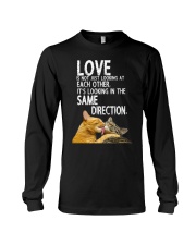 love is not looking at each other it's looking in Long Sleeve Tee tile