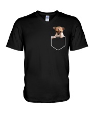 i have a dream that one day my chihuahua will not V-Neck T-Shirt tile