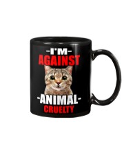 i'm against animal cruelty Mug tile