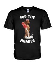 forr the homies V-Neck T-Shirt tile