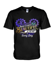beautiful 2 V-Neck T-Shirt tile