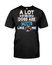 a lot of shelter dogs are mutts like me Premium Fit Mens Tee tile