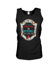 all i want for christmas is my pitbull to love me Unisex Tank tile