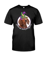show me your dachshund Premium Fit Mens Tee tile