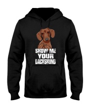 show me your dachshund Hooded Sweatshirt tile
