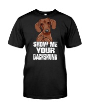 show me your dachshund Premium Fit Mens Tee tile