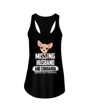 missing husband and chihuahua reward for chihuahua Ladies Flowy Tank tile