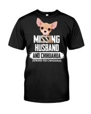 missing husband and chihuahua reward for chihuahua Premium Fit Mens Tee tile