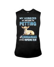 my hobbies include petting chihuahuas and nothing Sleeveless Tee tile