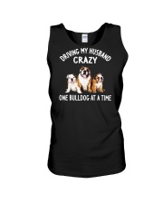 driving my husband crazy one bulldog at s the Unisex Tank tile