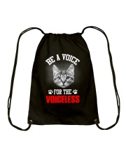 be a voice for the voiceless Drawstring Bag tile