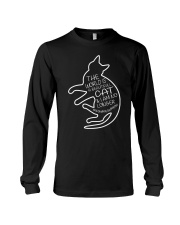 the worlds a beatiful cat i am no longer Long Sleeve Tee tile