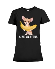 chihuahua size matters Premium Fit Ladies Tee tile