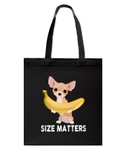chihuahua size matters Tote Bag tile