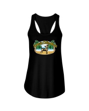 jurasssic chihuahua Ladies Flowy Tank tile