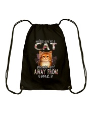 unless you're a cat please get away from me Drawstring Bag tile