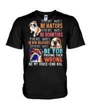 be you bulldog V-Neck T-Shirt tile