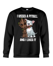 i kissed a pitbull and i liked it Crewneck Sweatshirt tile