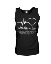 faith hope love Unisex Tank tile