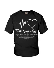 faith hope love Youth T-Shirt tile