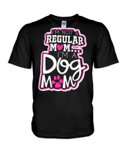 i'm not a regular mom i'm a dog mom V-Neck T-Shirt tile