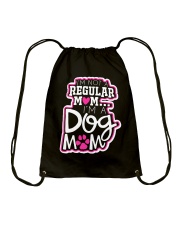 i'm not a regular mom i'm a dog mom Drawstring Bag tile