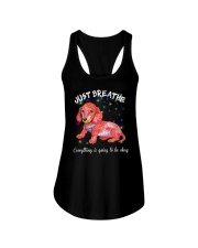 just breathe everything is going to be why Ladies Flowy Tank tile