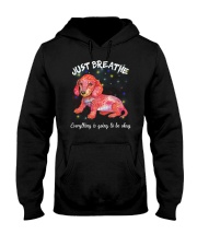 just breathe everything is going to be why Hooded Sweatshirt tile
