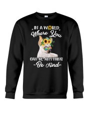 in a world where you can be anthing be kind Crewneck Sweatshirt tile