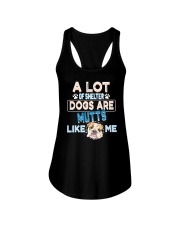 a lot of shelter dogs are mutts like me Ladies Flowy Tank tile
