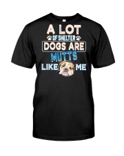 a lot of shelter dogs are mutts like me Premium Fit Mens Tee tile