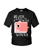 never hurry and never worry Youth T-Shirt tile