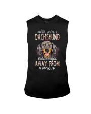 unless you're a dachshund please get away from me Sleeveless Tee tile