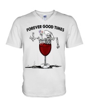 Forever good times V-Neck T-Shirt tile