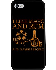 I like magic and rum and maybe 3 people Phone Case tile