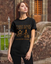 I like magic and rum and maybe 3 people Classic T-Shirt apparel-classic-tshirt-lifestyle-06