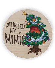 Definitely not a mimic Circle ornament - single (wood) front