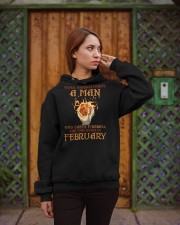 Never underestimate a girl who casts fireball and was born in February Hooded Sweatshirt apparel-hooded-sweatshirt-lifestyle-02